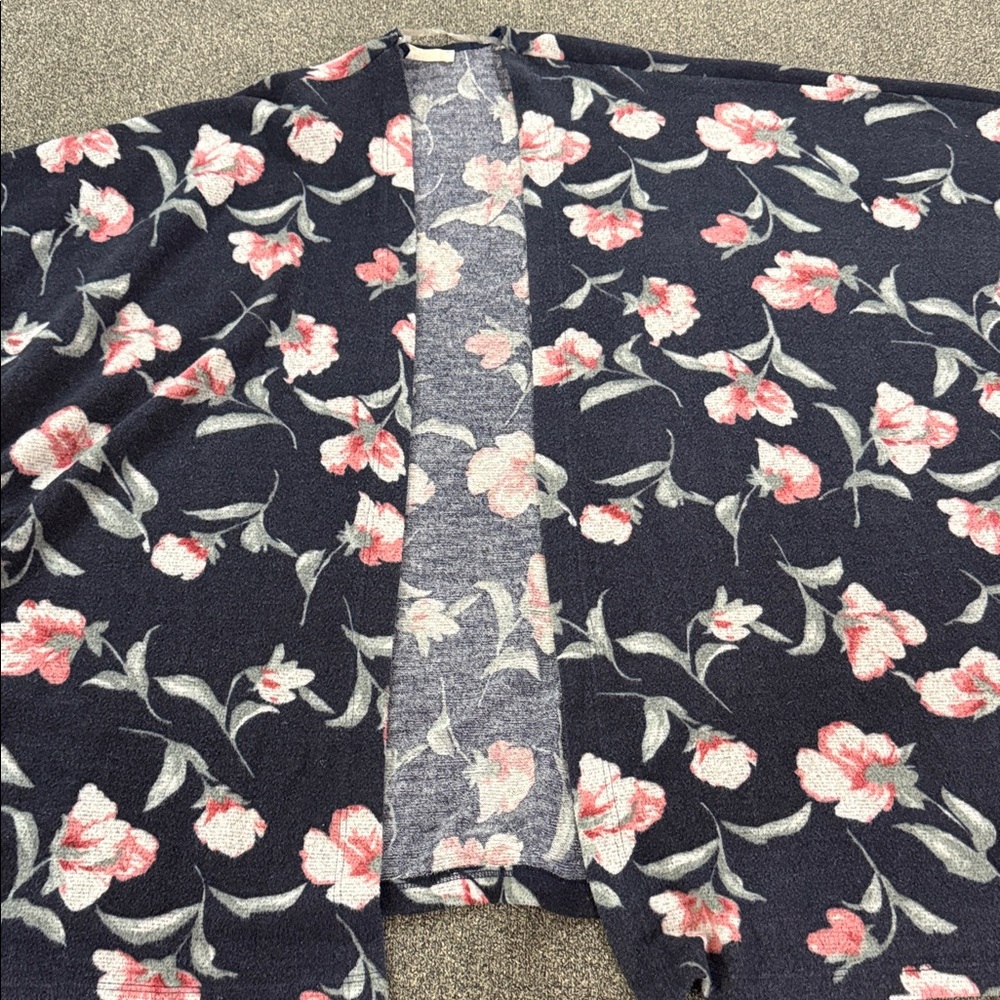 Audrey Floral Open Front Cardigan